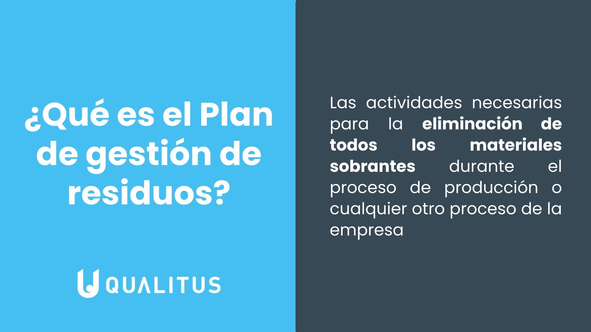 Qué es el plan de gestión de residuos