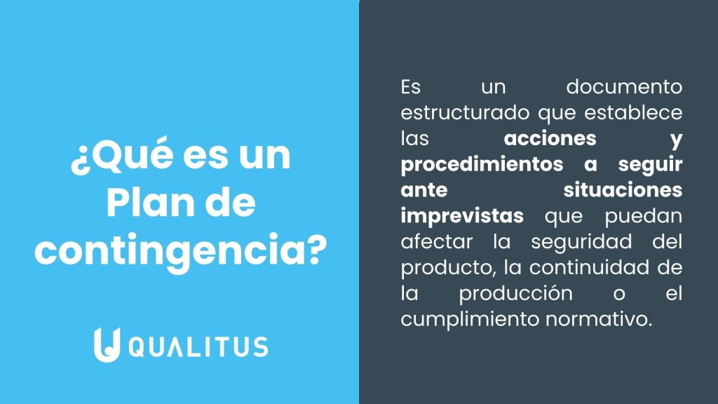 Plan de contingencia en Seguridad Alimentaria