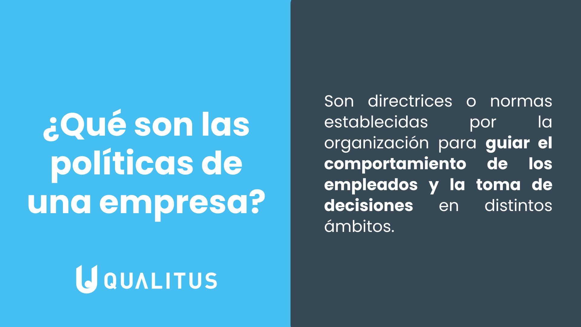 Qué son las políticas de una empresa