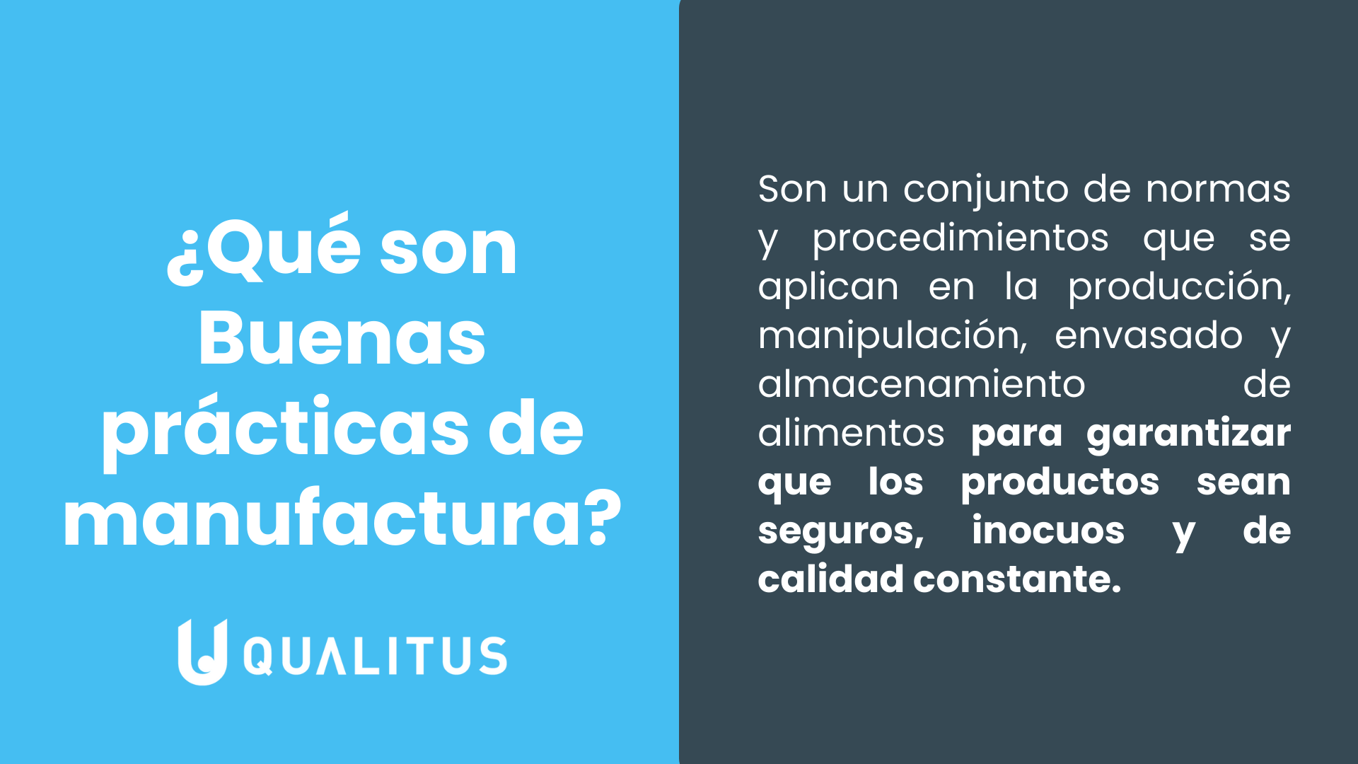 qué es buenas prácticas de manufactura
