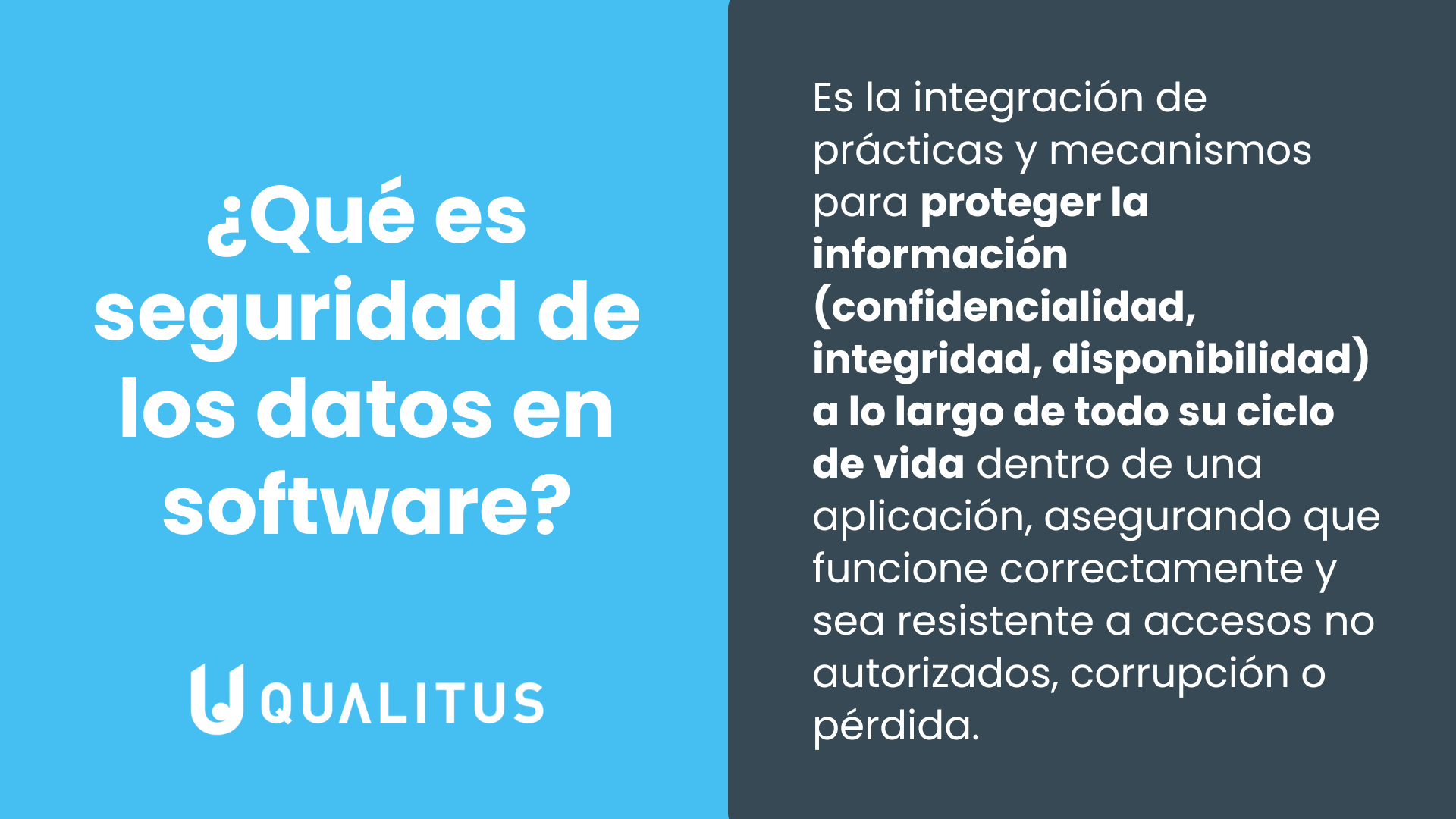 Qué es seguridad de los datos en software de calidad Qué es seguridad de los datos en software de calidad