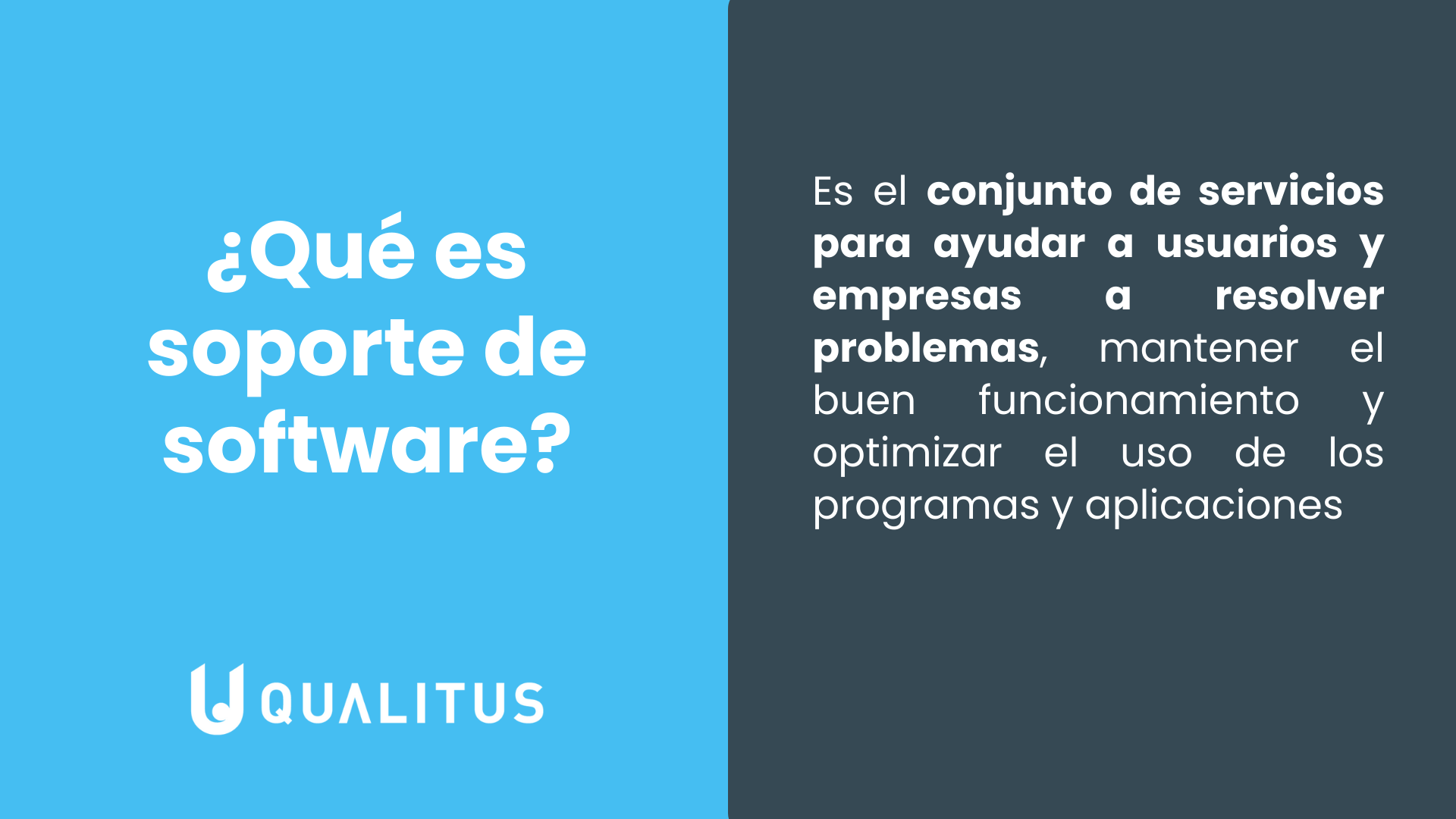 Qué es soporte de software