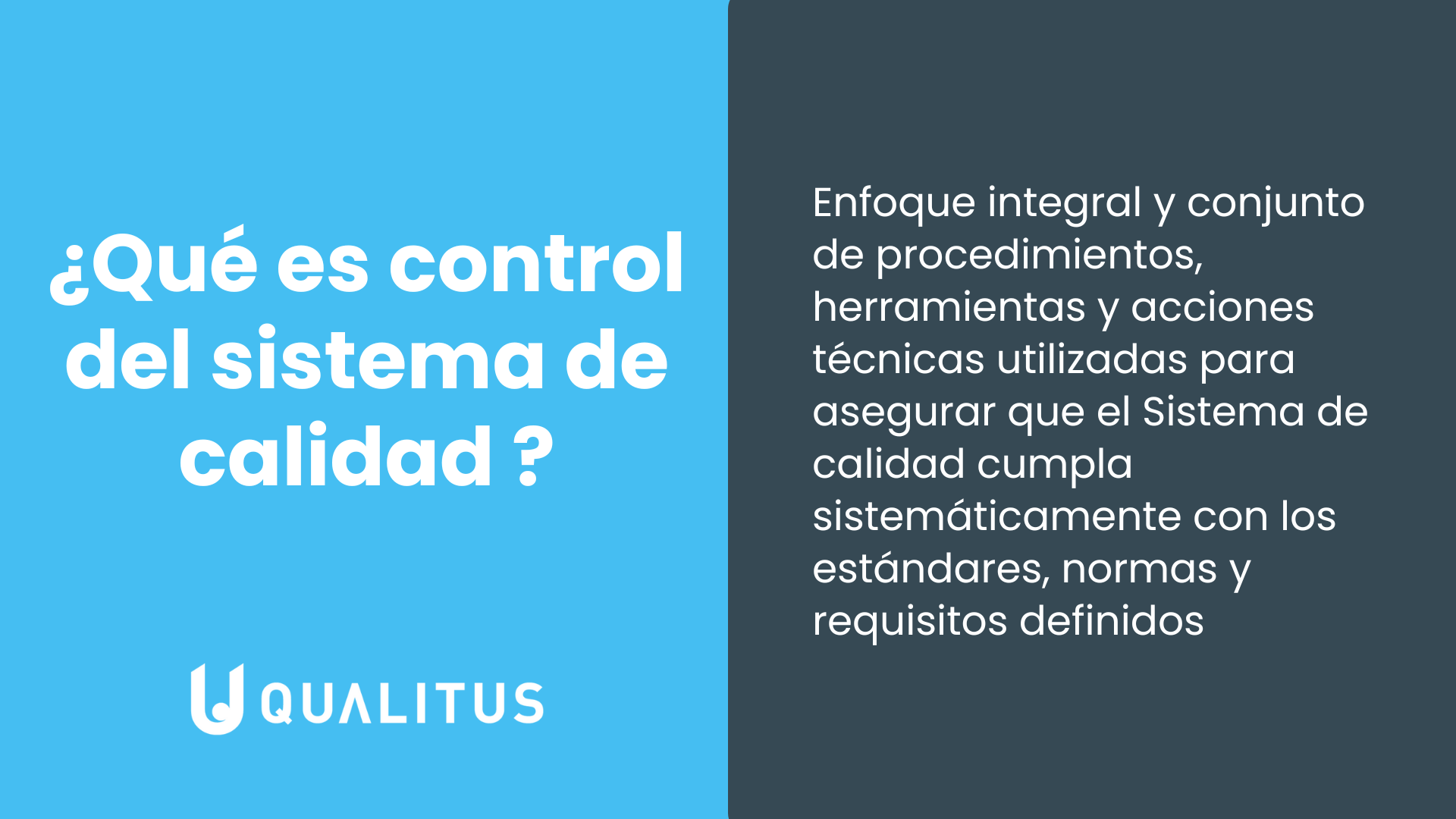 qué es control del sistema de calidad