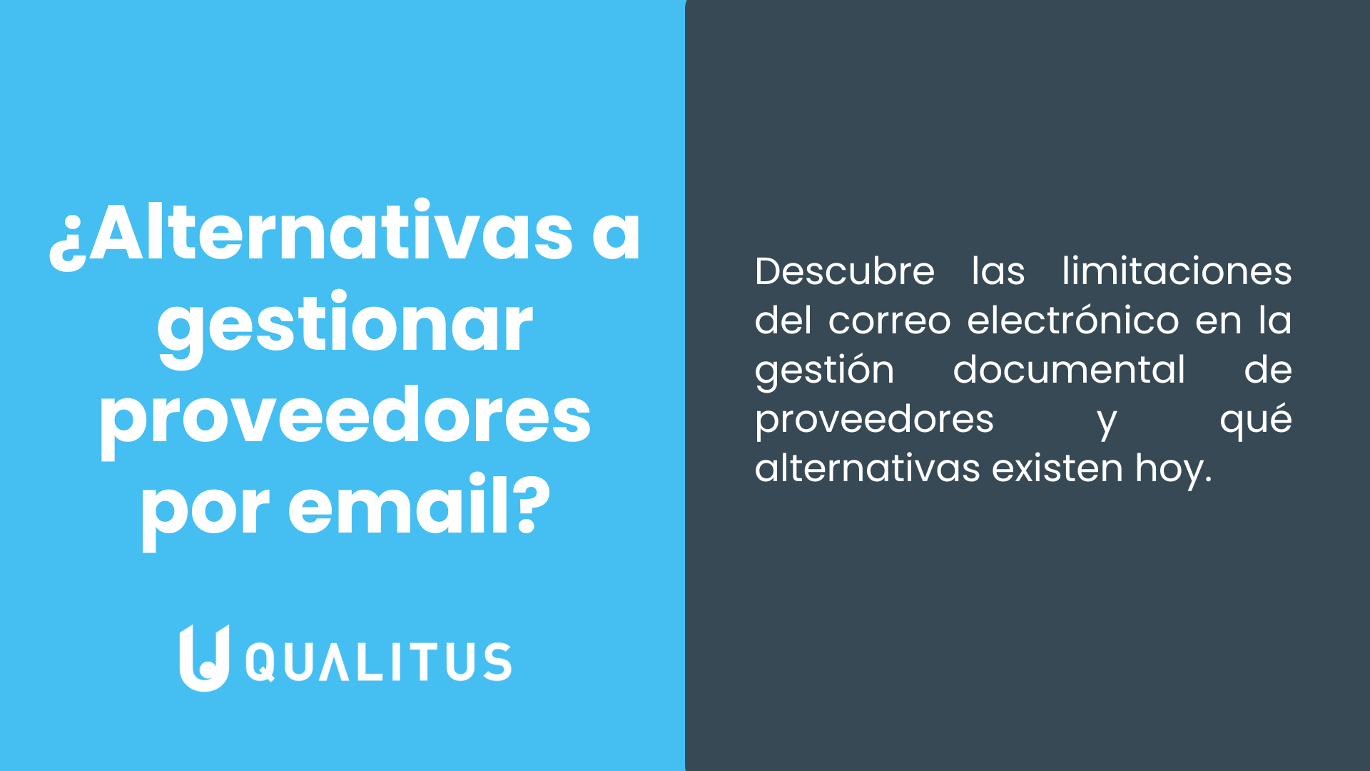Gestionar proveedores por email